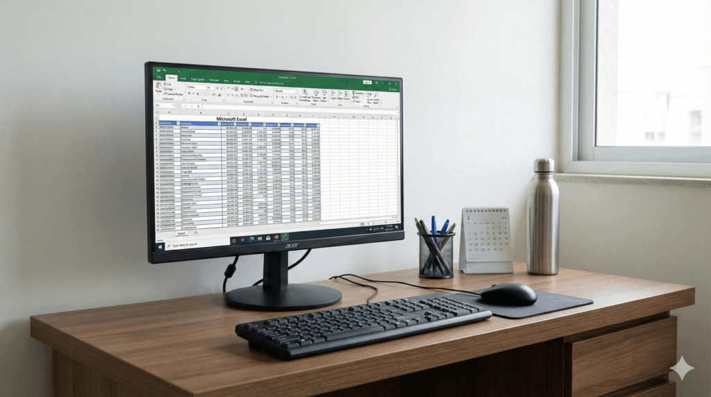 Acer SA242YE 24-inch IPS monitor for office work and daily productivity