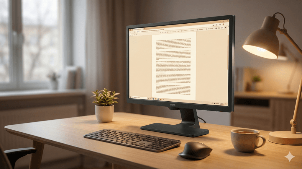 BenQ GW2480 24-inch IPS eye-care monitor for long office working hours