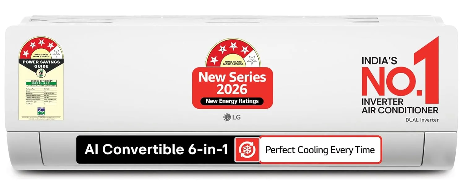 LG 1.5 Ton Dual Inverter Split AC best ac under 40000