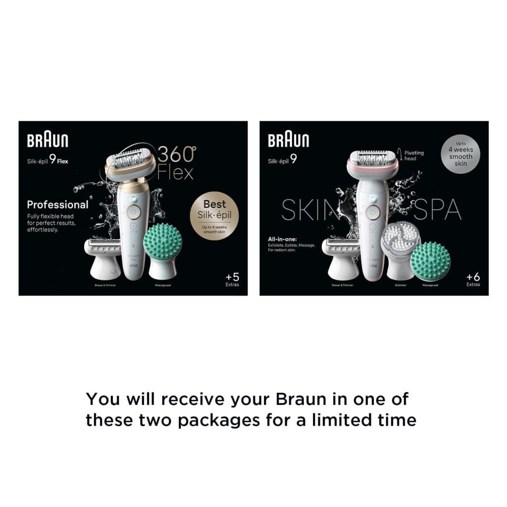 Braun Silk-épil 9-720 Best Epilators for Long-Lasting Smooth Skin