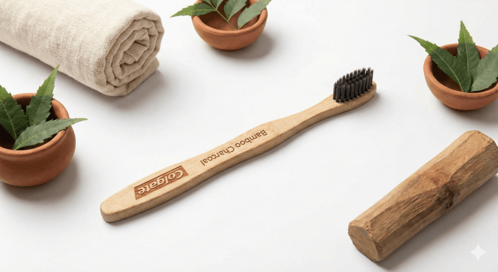 Colgate Bamboo Charcoal Toothbrush Bamboo Toothbrushes with Charcoal Bristles