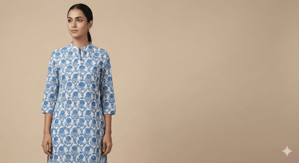 Jaipur Kurti Floral Cotton Kurti