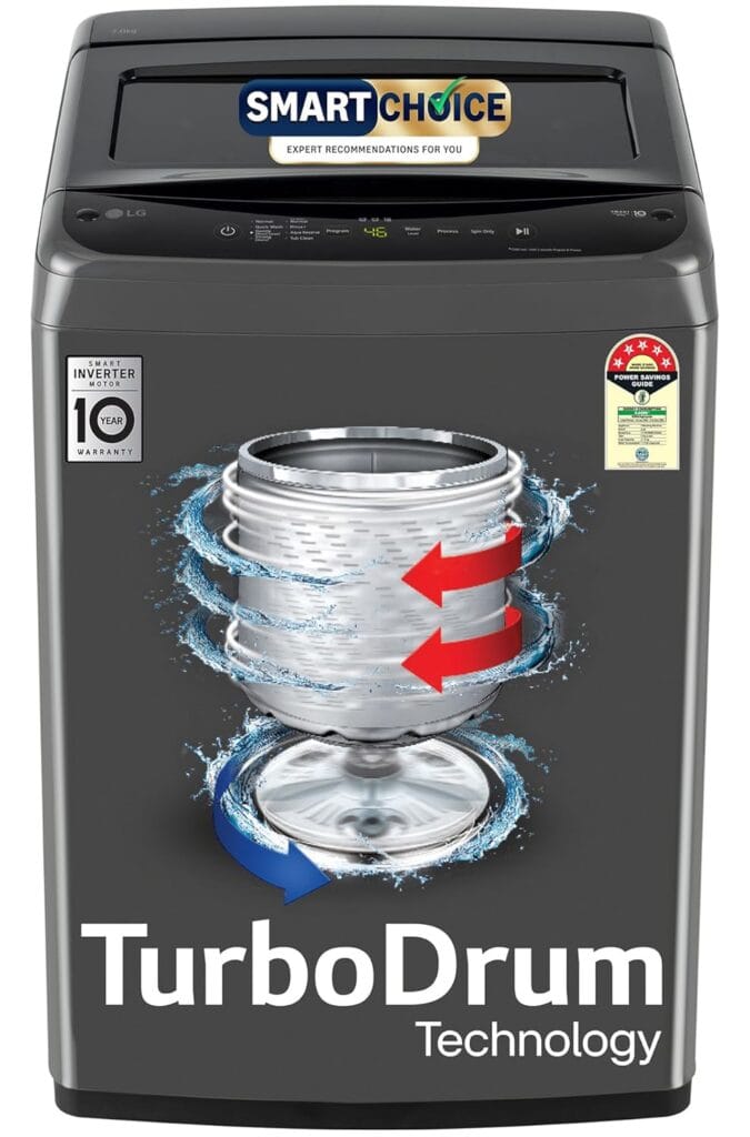 LG 7kg 5-Star Washing Machine Best Home Appliances in India 2026