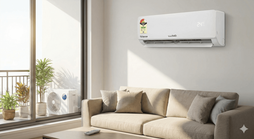 Lloyd 1.5 Ton 3 Star – Best Energy Efficient Inverter AC