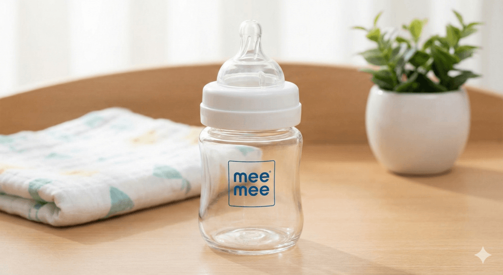 Mee Mee Premium Glass Feeding Bottle Mee Mee Baby Feeding Bottle Review