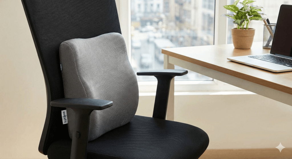 Memory Foam Lumbar Support Wakefit-SleepyCat