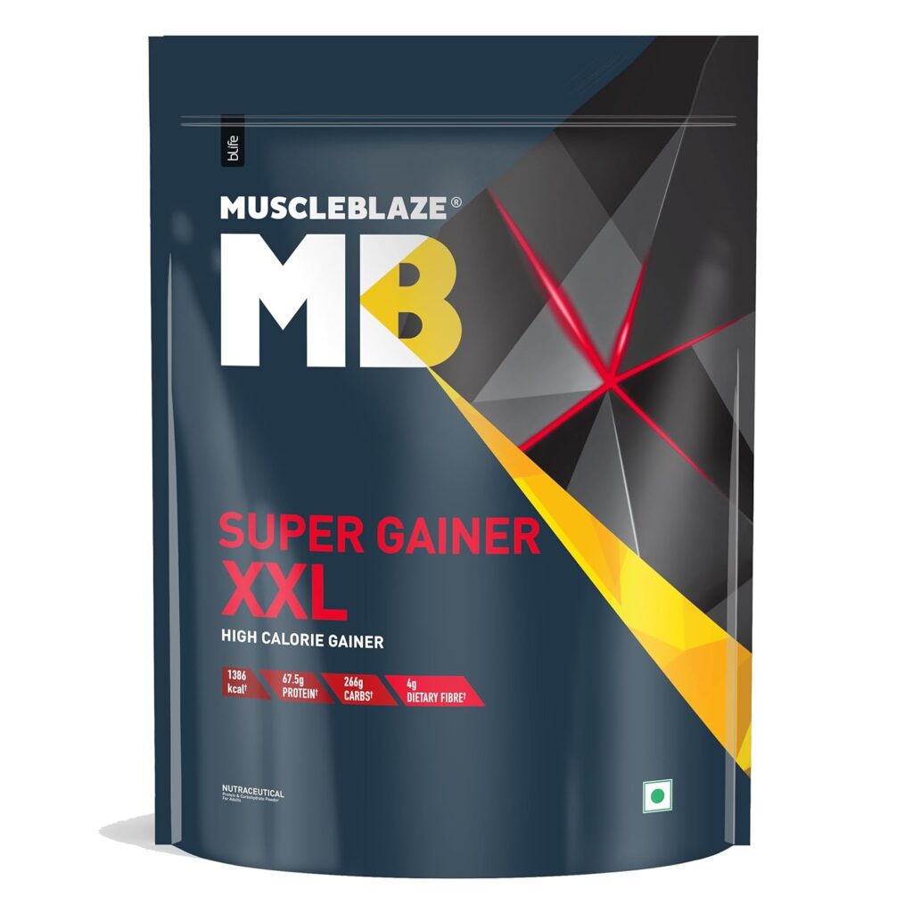 MuscleBlaze Super Gainer XXL The Clean Bulk: Top Mass Gainers for Hitting 75 kg