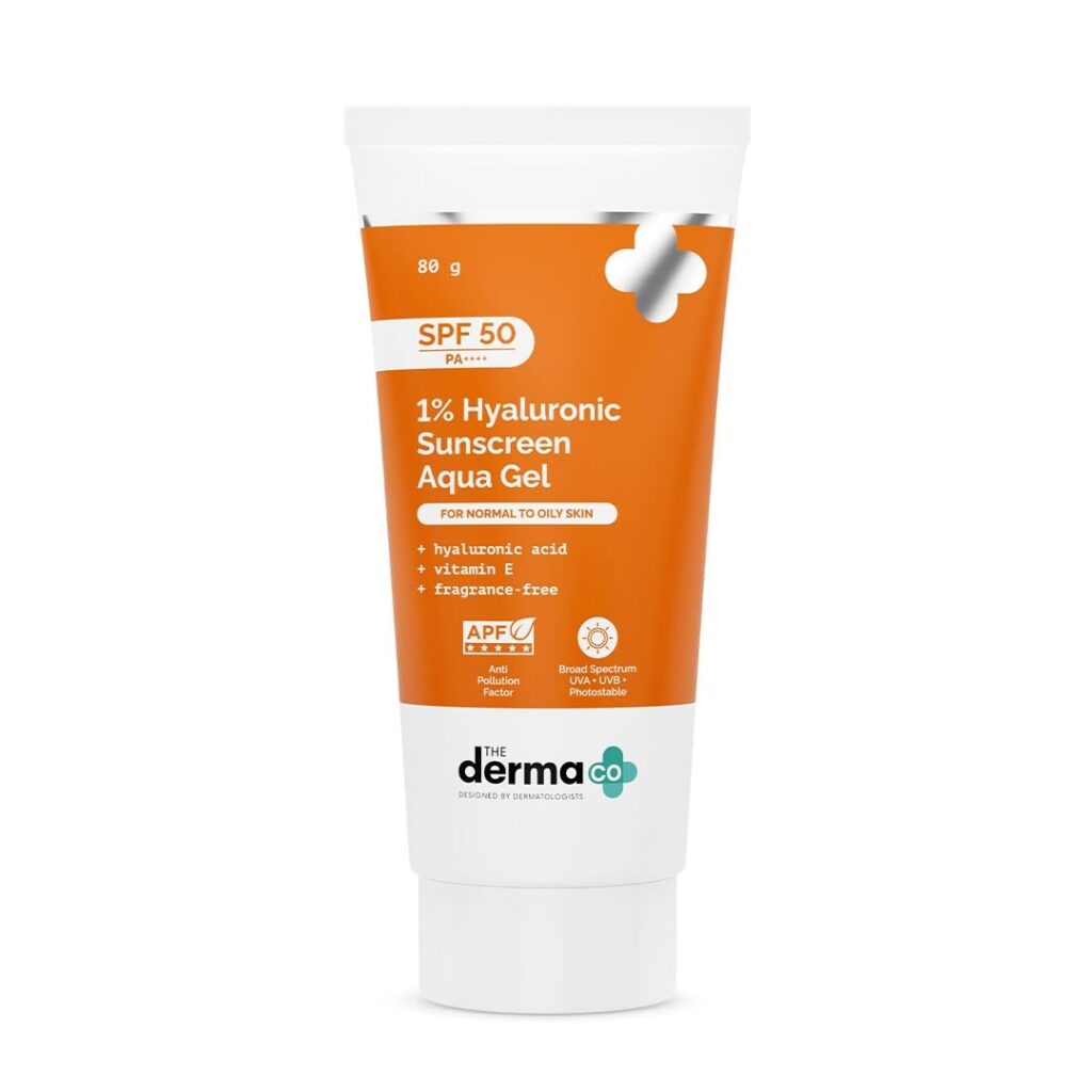 The Derma Co 1% Hyaluronic Sunscreen Aqua Gel