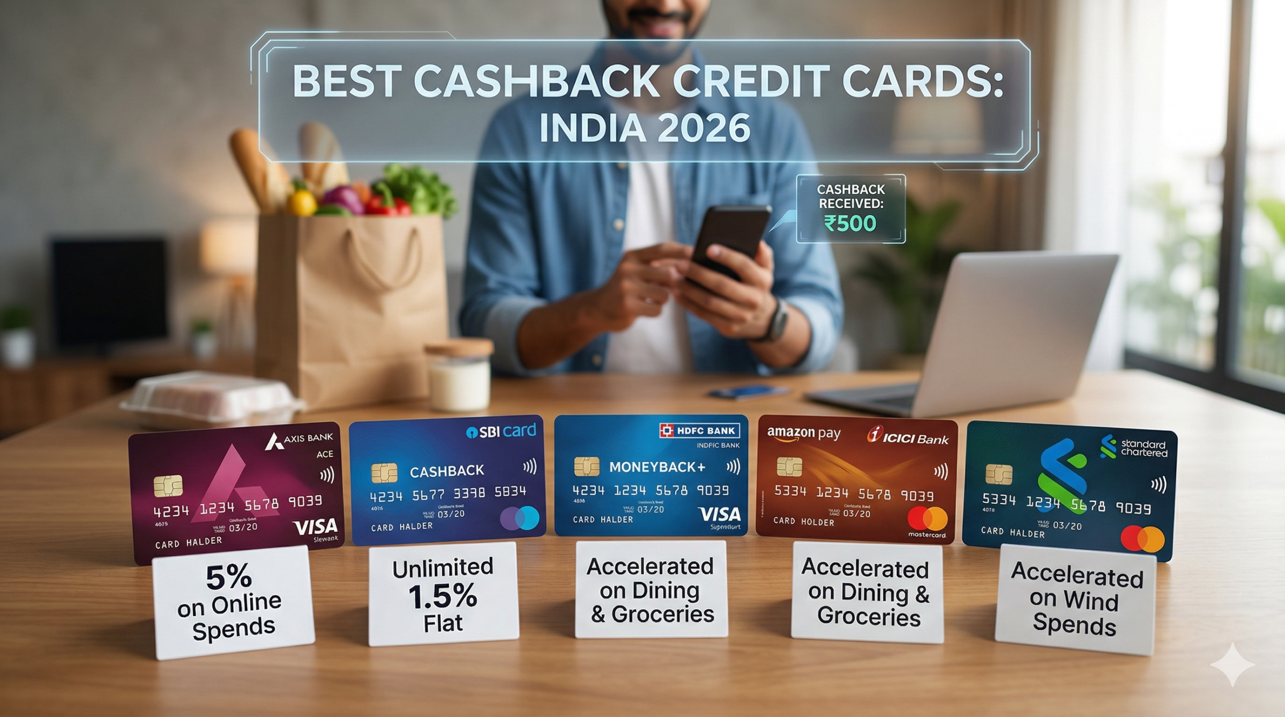 best cashback credit cards India 2026
