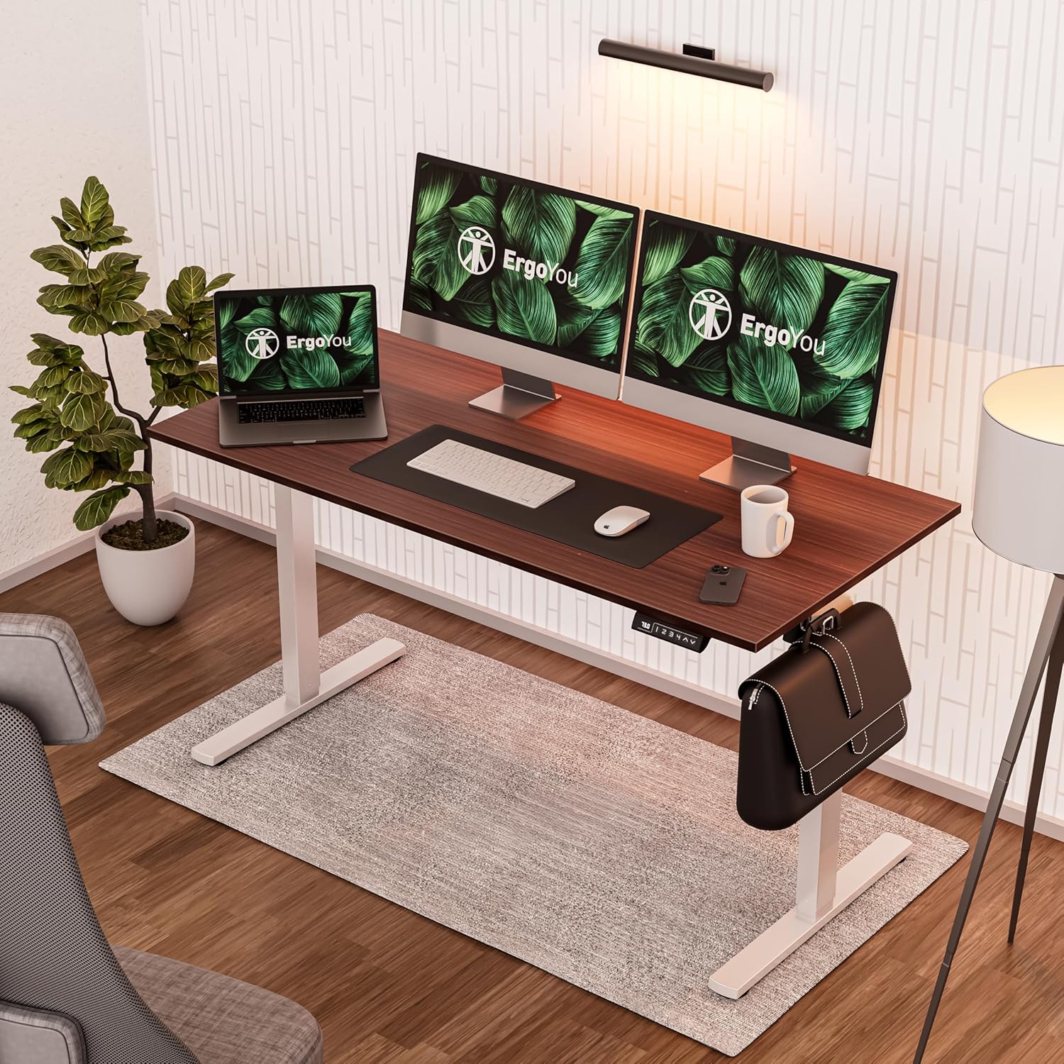 ErgoYou Dual Motor Height Adjustable Desk best electric standing desks India 2026