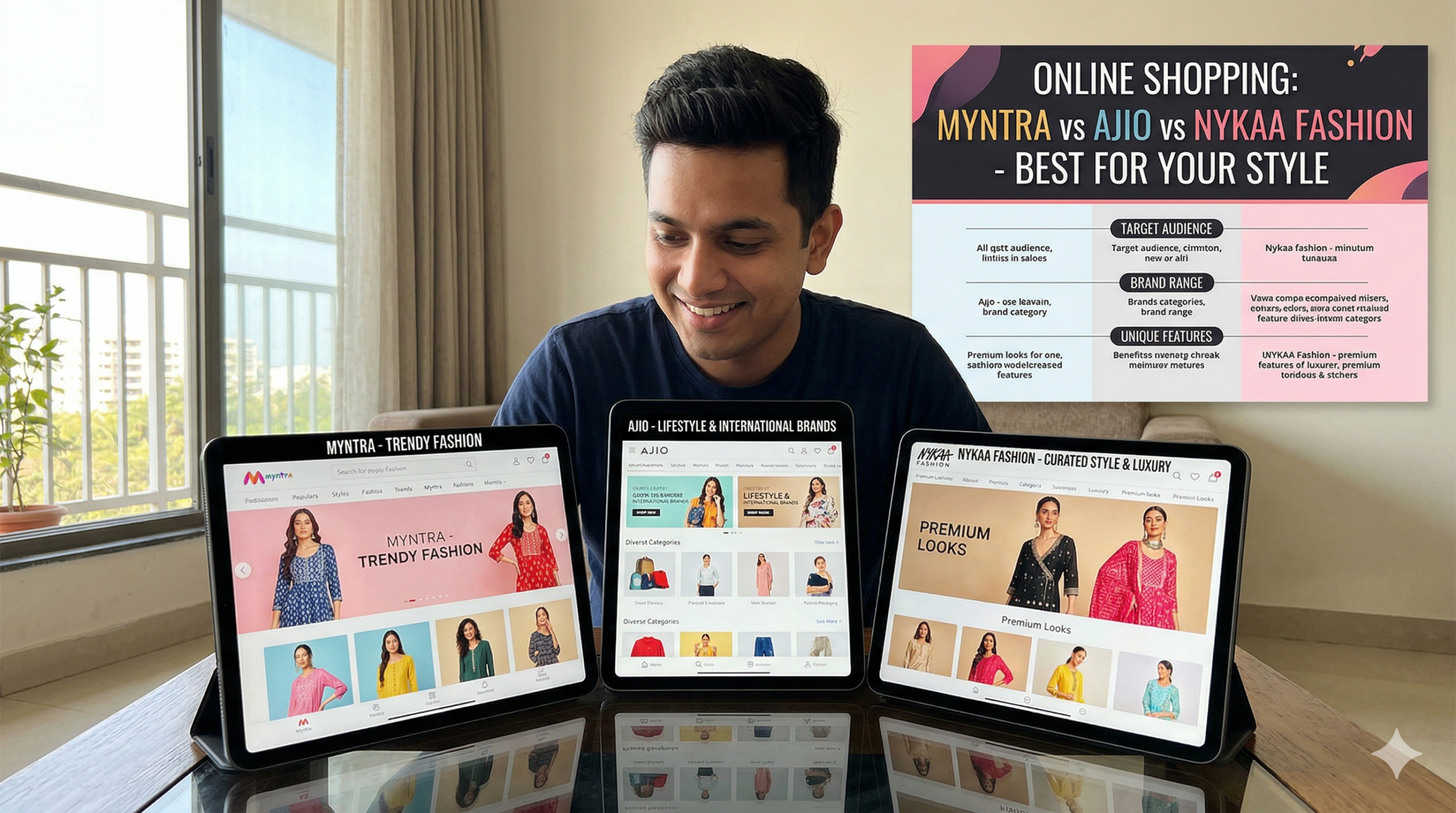 Myntra vs AJIO vs Nykaa Fashion