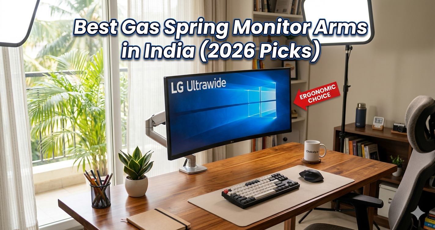 best gas spring monitor arm India 2026