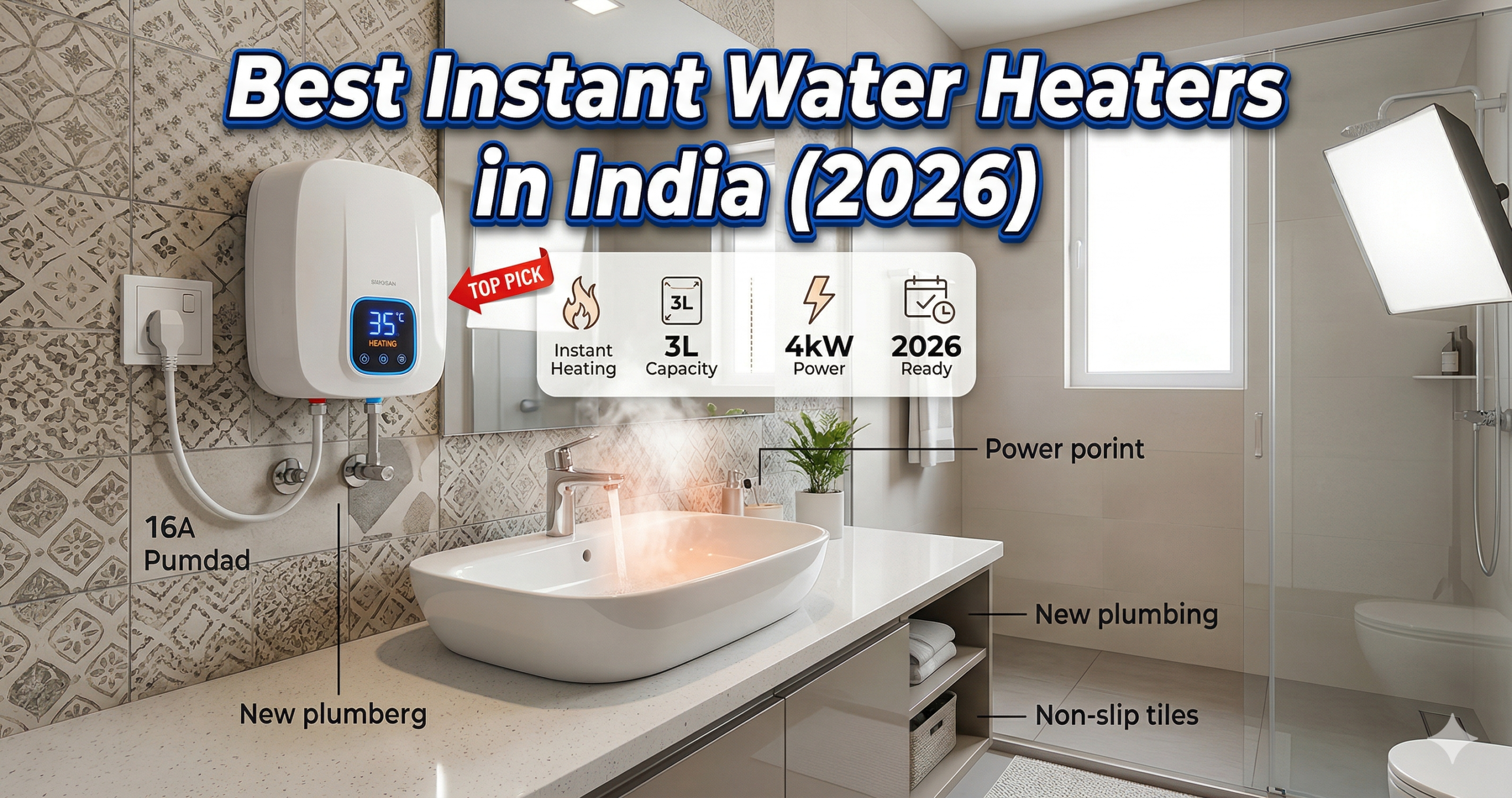 best instant water heater India 2026