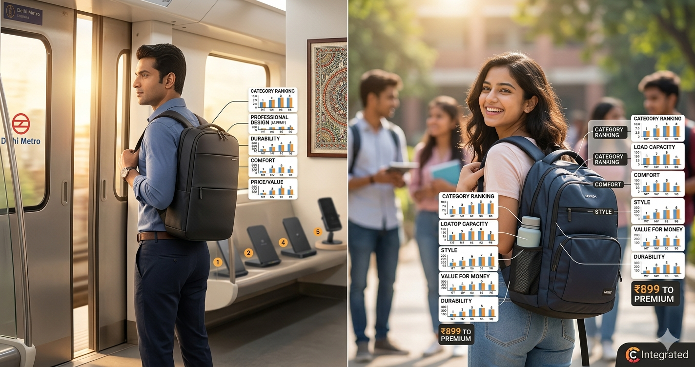best office college backpacks India 2026