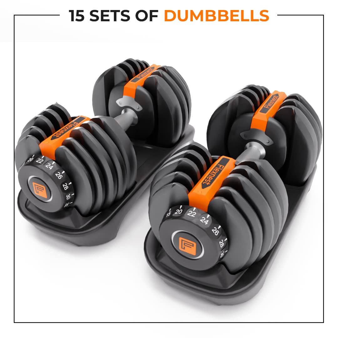 Flexnest Flexibell Adjustable Dumbbells home gym setup india 2026