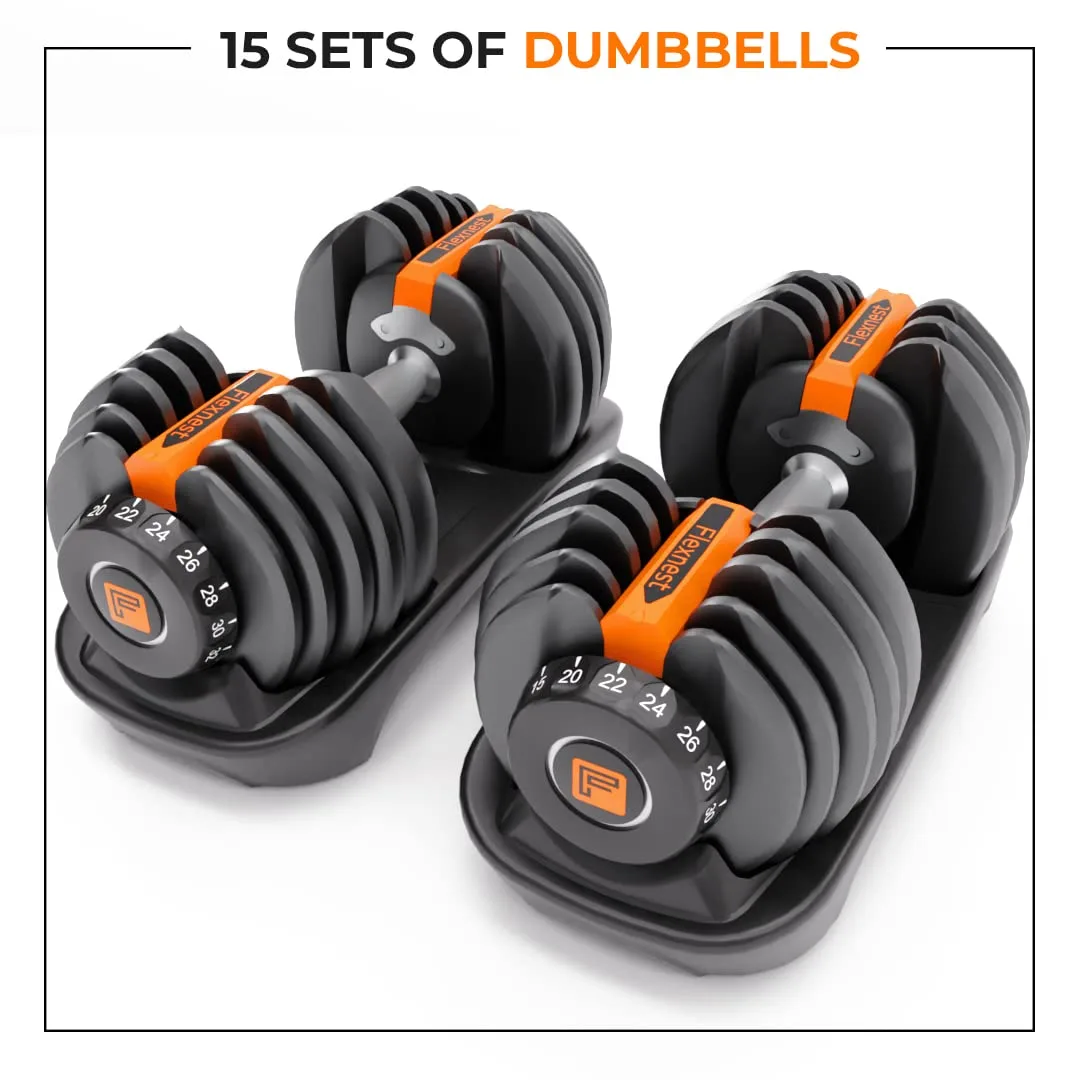 Flexnest Flexibell Adjustable Dumbbells home gym setup india 2026