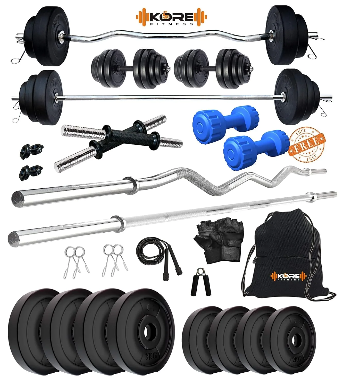 Kore 20 Kg PVC Home Gym Combo
