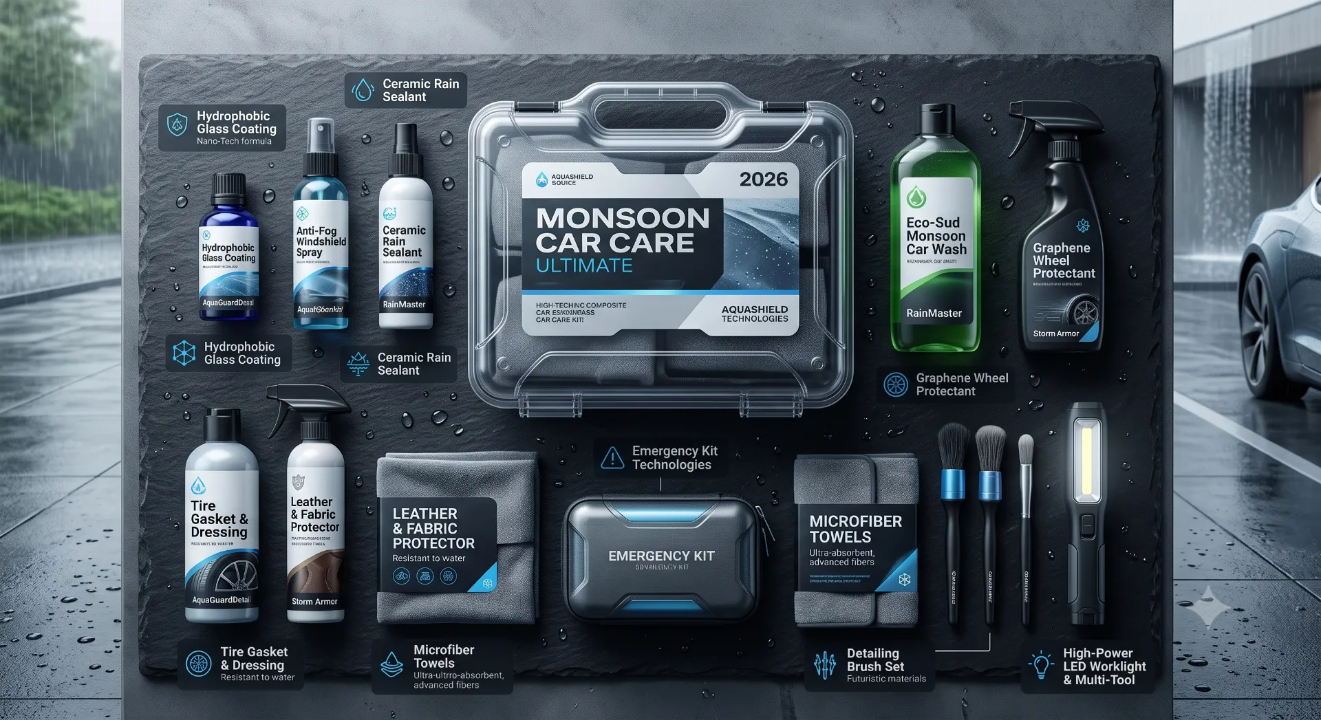 Essential Car Care Kits for Monsoon Season