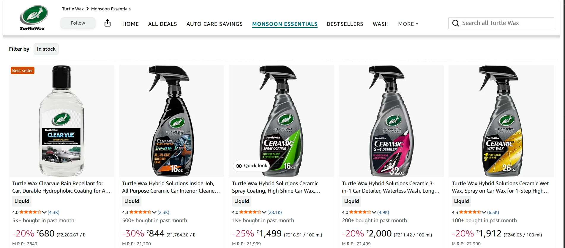 Turtle Wax Monsoon Car Care Kit